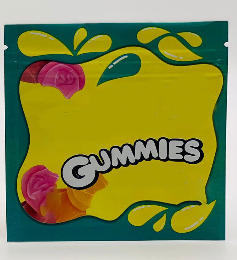 50 Gummies 3.5 gram empty Mylar bags