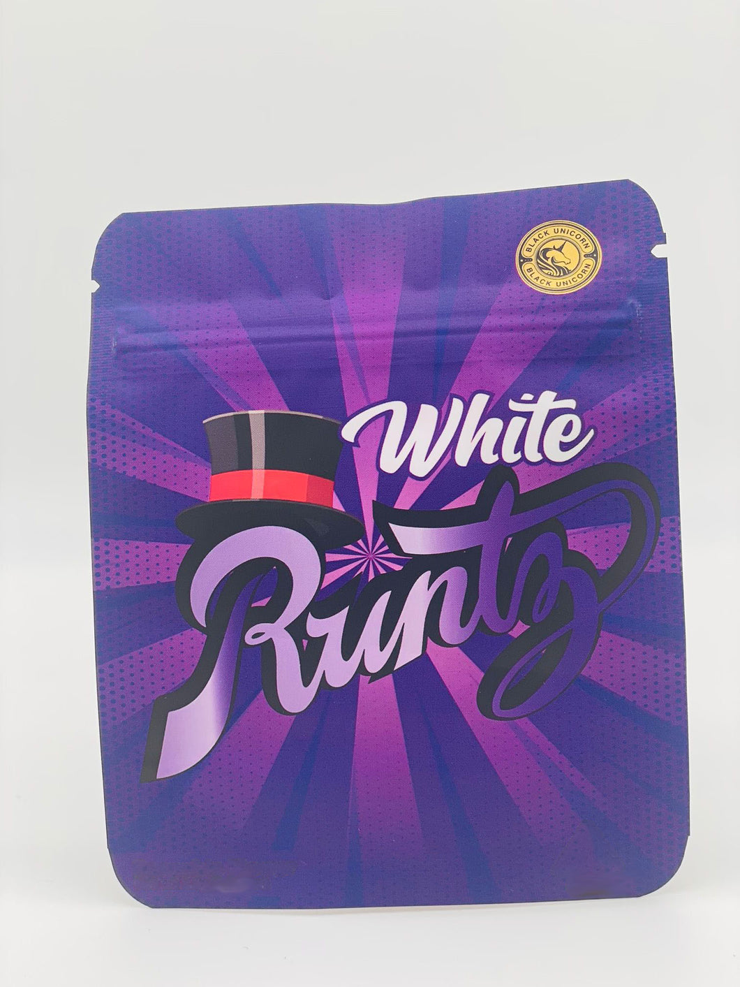 50 White Runtz 3.5 gram empty Mylar bags