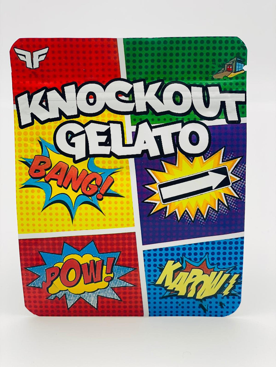 50 Knockout Gelato 3.5-gram empty Mylar bags