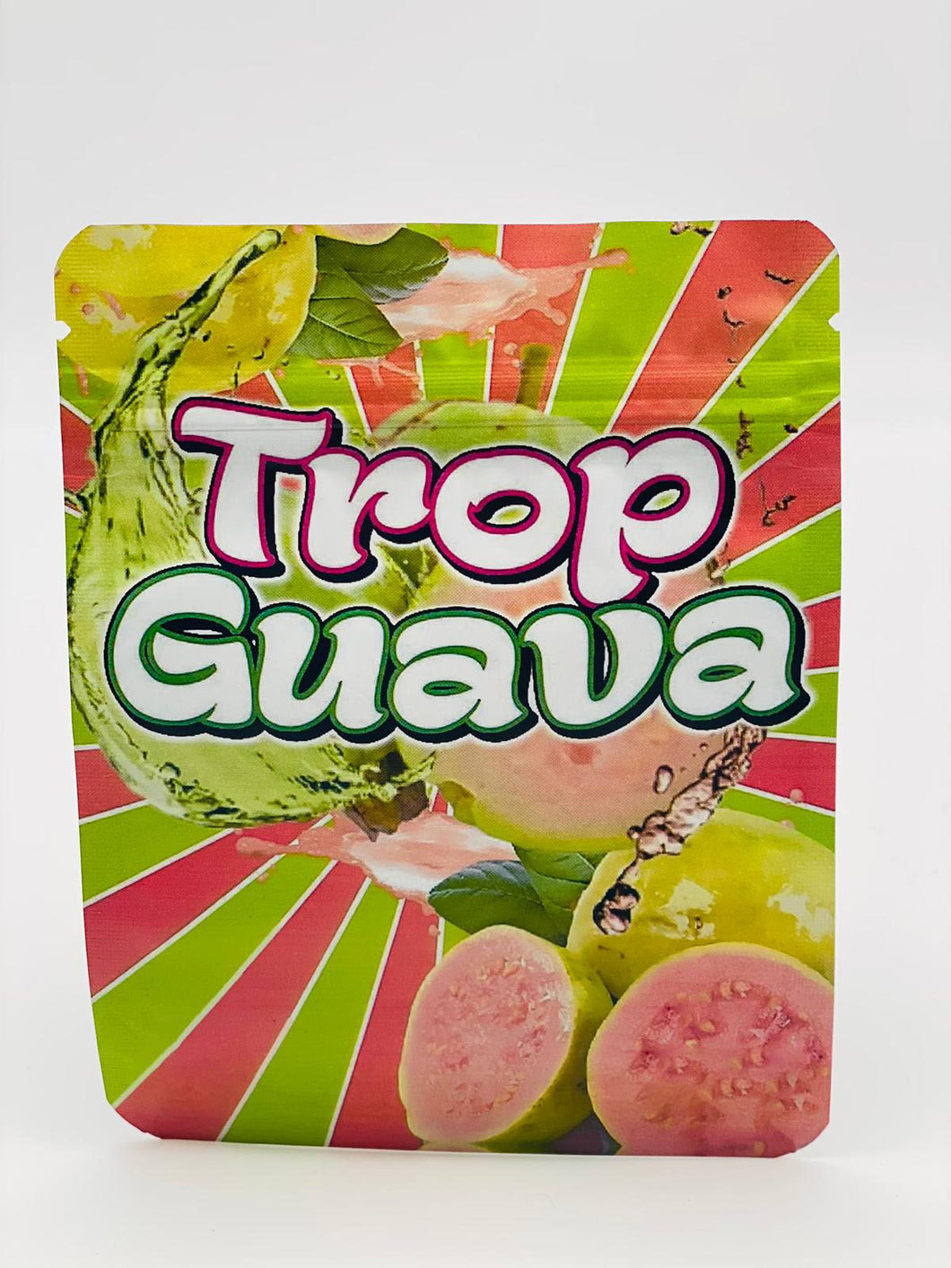 50 Trop Guava 3.5-gram empty Mylar bags