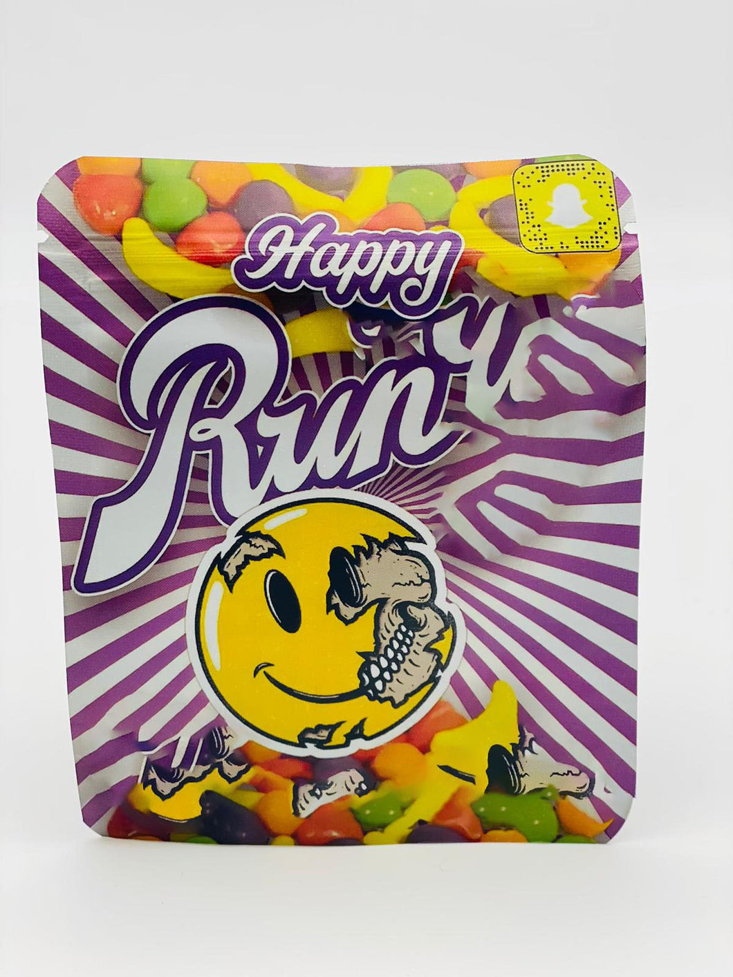 50 Happy Runtz 3.5-gram empty Mylar bags