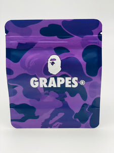 50 Grapes 3.5-gram empty Mylar bags