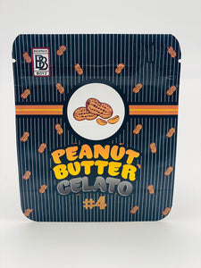 50 Peanut Butter Gelato 3.5-gram empty Mylar bags