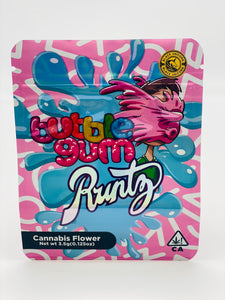 50 Bubble Gum Runtz 3.5-gram empty Mylar bags