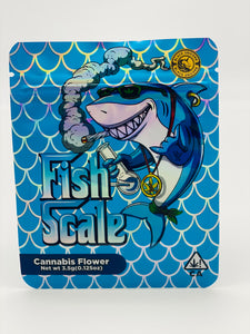 50 Fish Scale 3.5-gram Empty Mylar bags