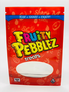 50 Fruity Pebblez 3.5-gram empty Mylar bags