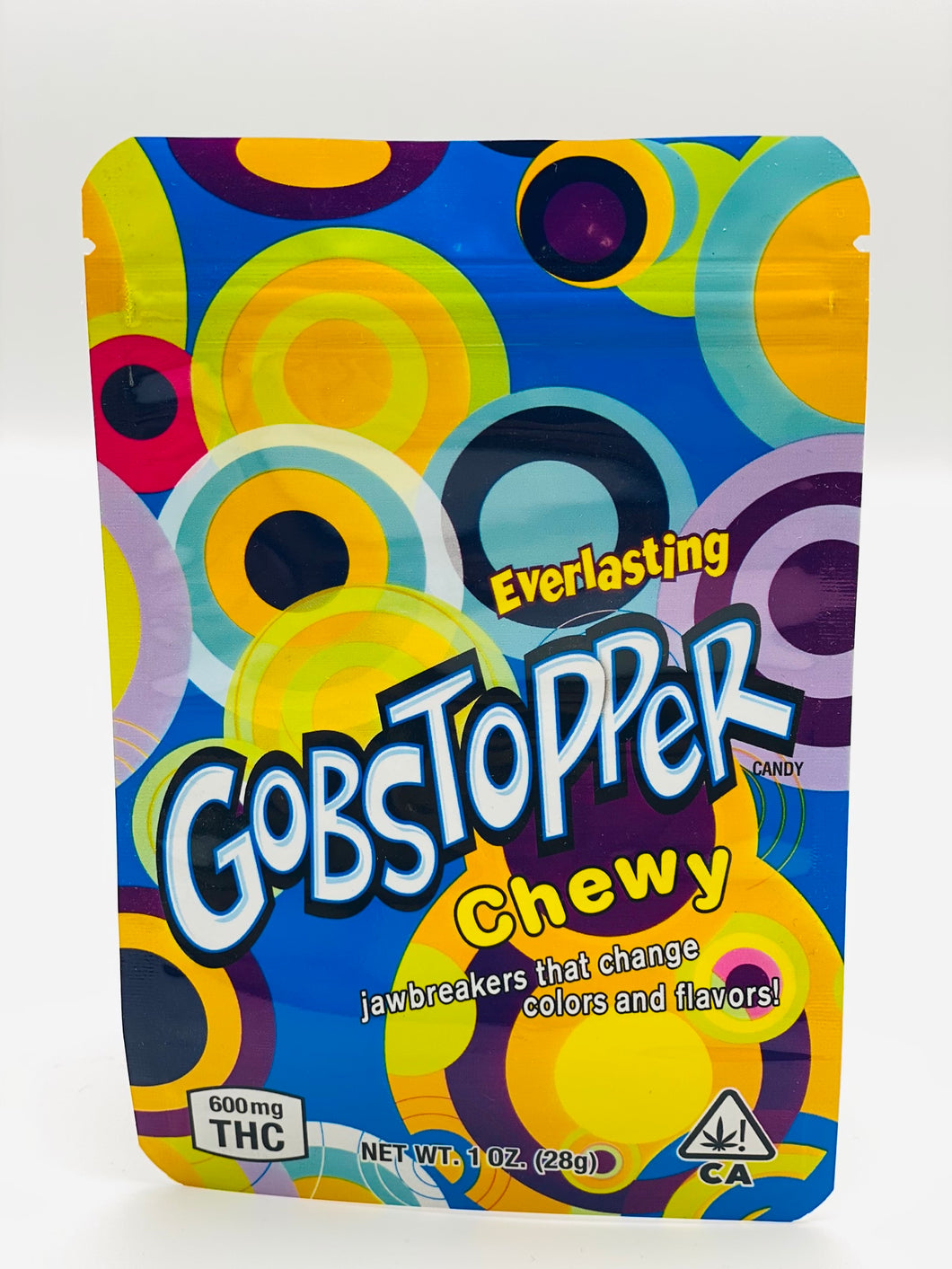 50 Gobstopper Chewy 3.5-gram empty Mylar bags