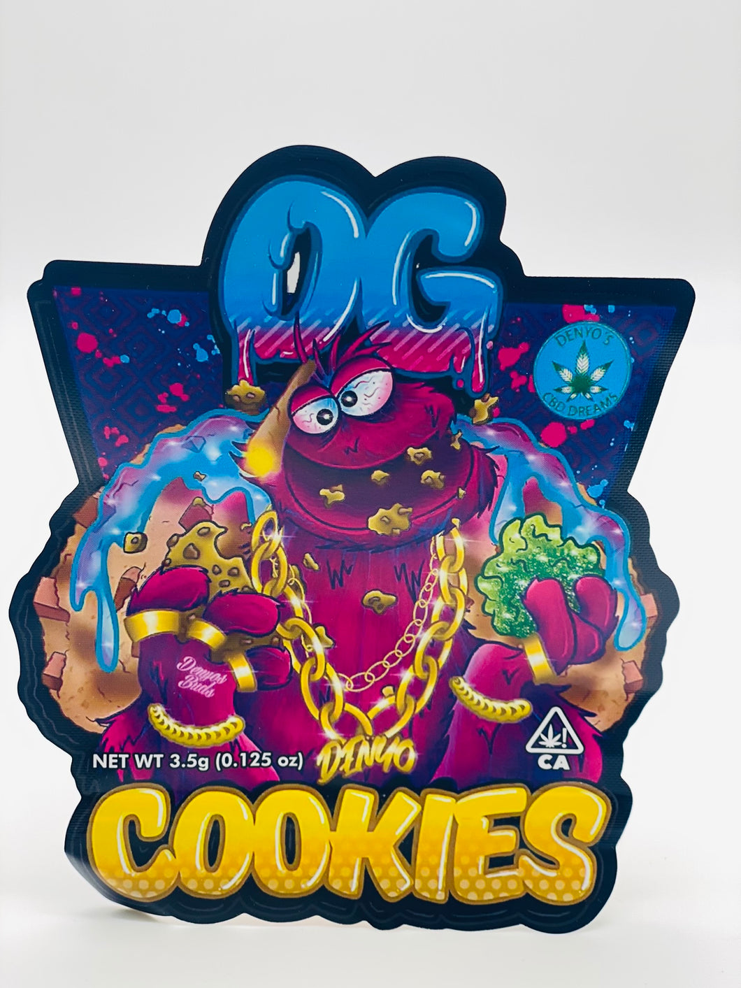 50 Cookies OG 3.5-gram Empty Mylar bags