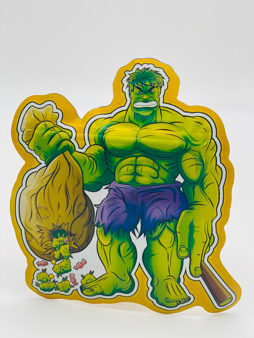 50 Hulk 3.5-gram Empty Mylar bags