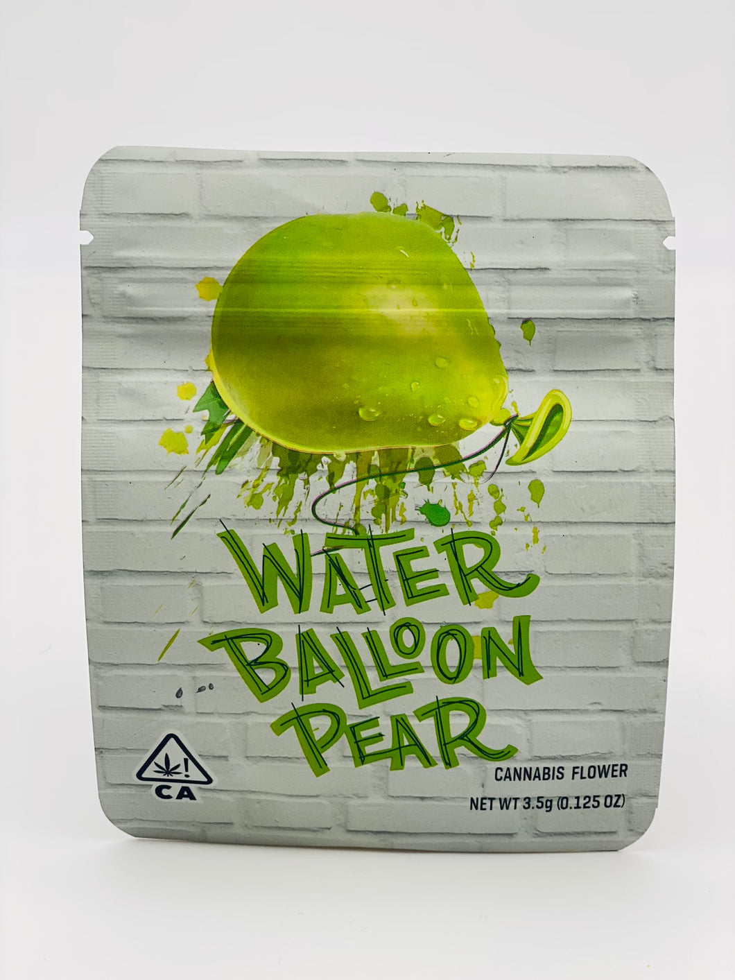 50 Water Balloon Pear 3.5-gram empty Mylar bags