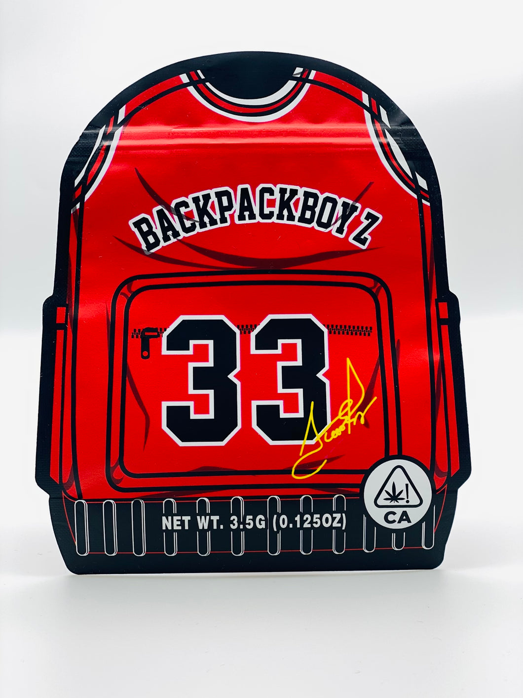 50 Backpack Boyz 33 3.5-gram empty Cut Mylar bags