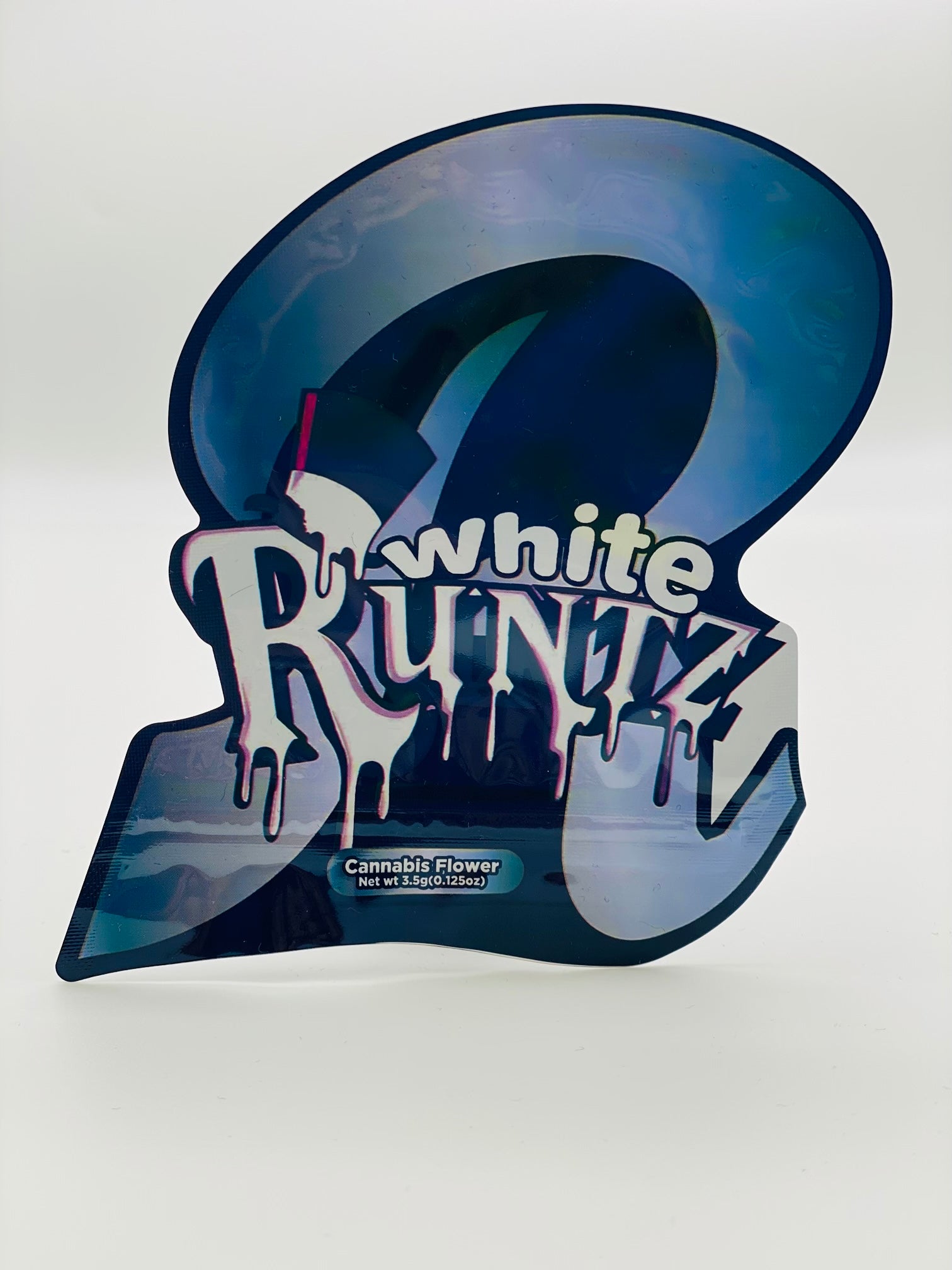 50 White Runtz 3.5-gram empty Mylar bags