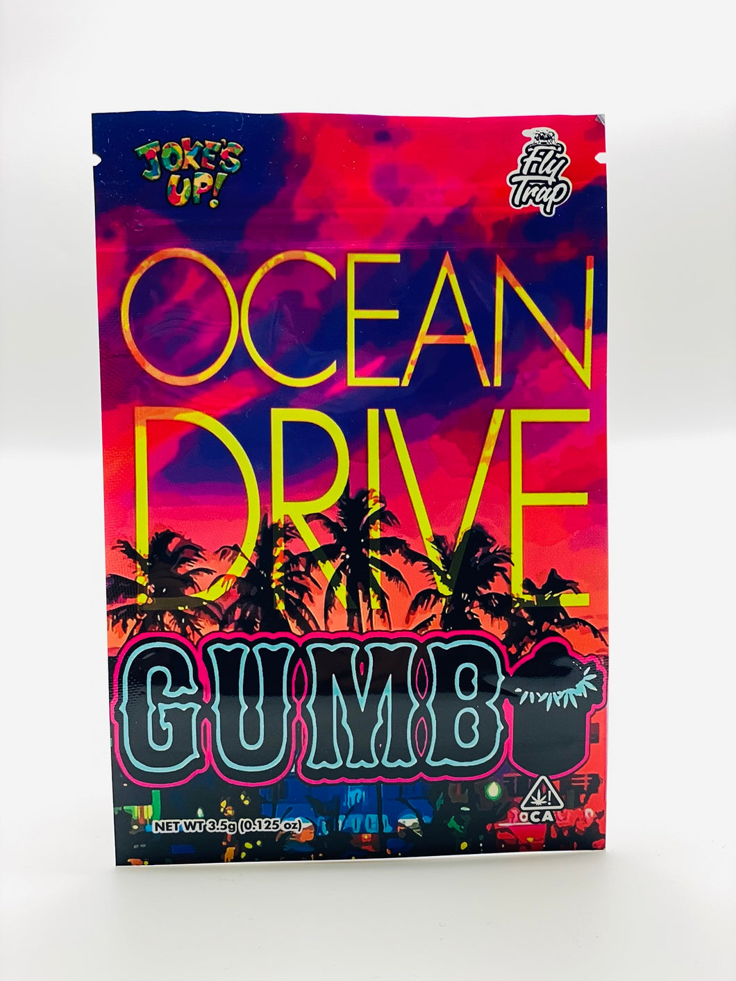 50 Gumbo Ocean Drive 3.5-gram empty Mylar bags