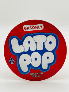 50 Lato Pop Gasonly 3.5-gram empty Mylar bags