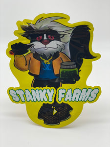 50 Stanky Farms 3.5-gram empty Mylar bags
