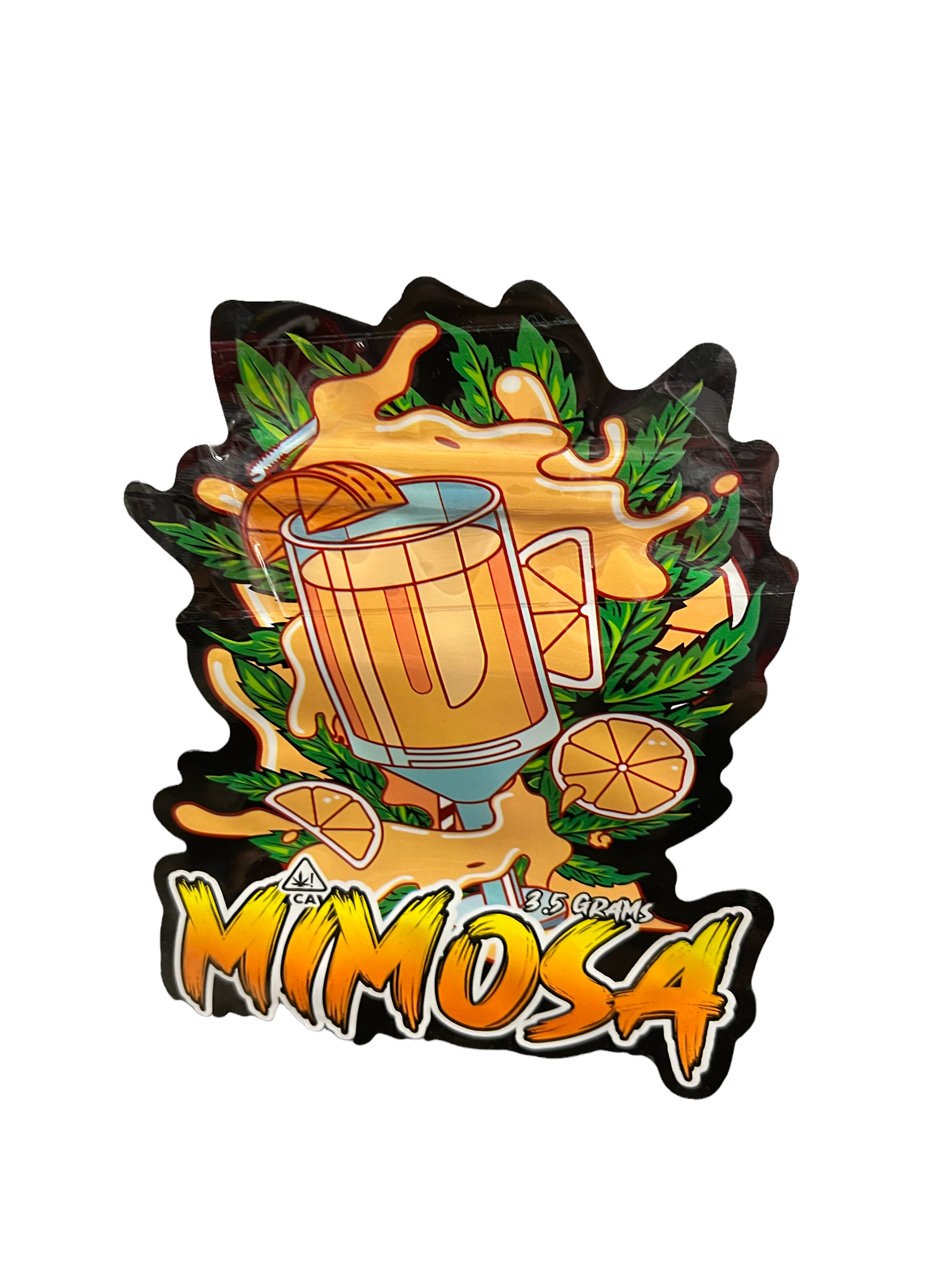 50 Mimosa 3.5-gram empty Mylar bags