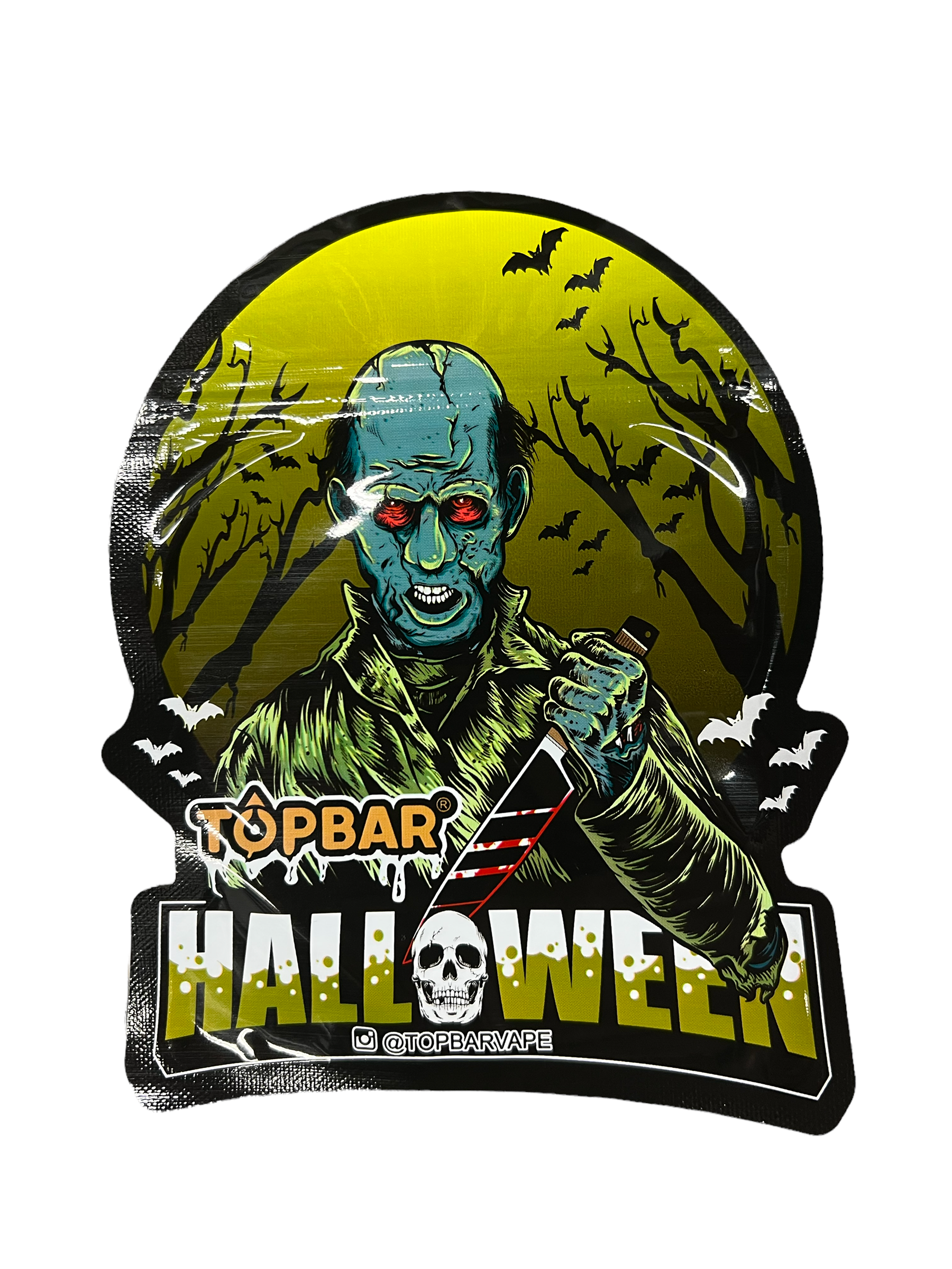 50 Halloween Topbar 3.5-gram empty Mylar bags
