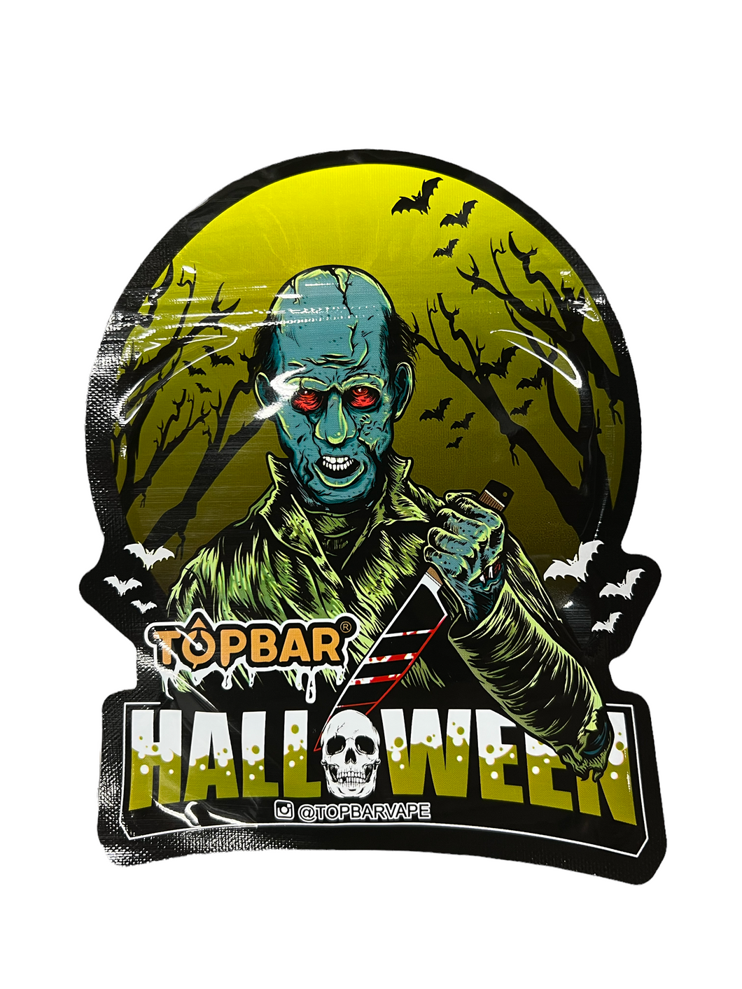 50 Halloween Topbar 3.5-gram empty Mylar bags