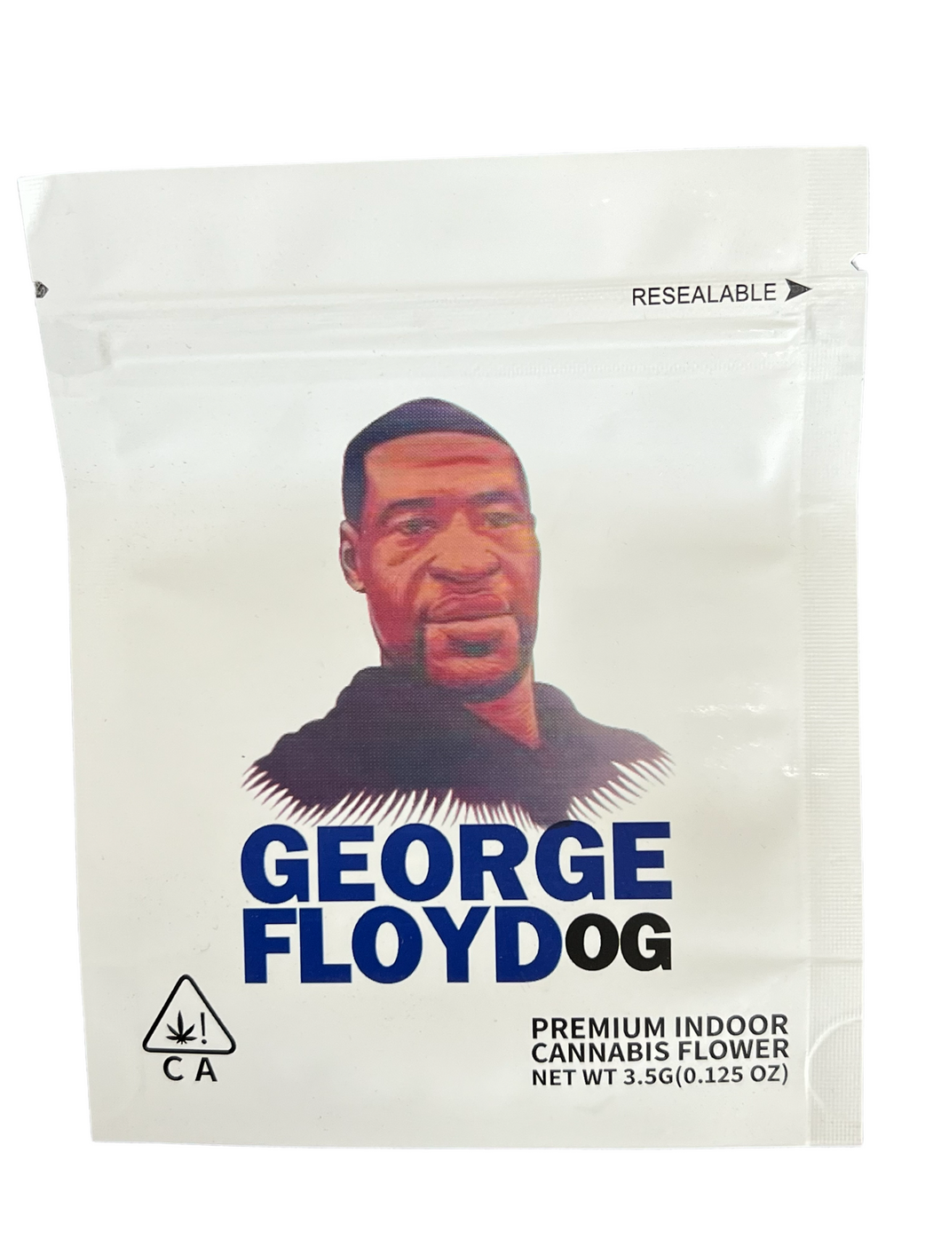 50 Gorge Floyd 3.5-gram empty Mylar bags