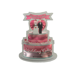 50 Wedding cake 3.5-gram empty Cut Mylar bags