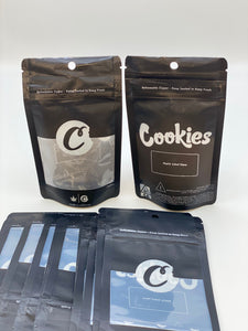Cookies Cutout 3.5 Grams Smell Proof Mylar Empty Bags