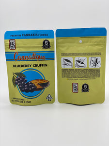 Cannatique Blueberry Cruffin Empty Bags 3.5 gram