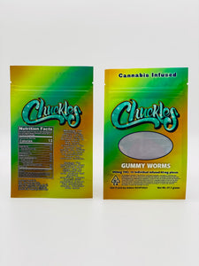 Chuckles Gummy Worms Empty Bags 3.5 gram