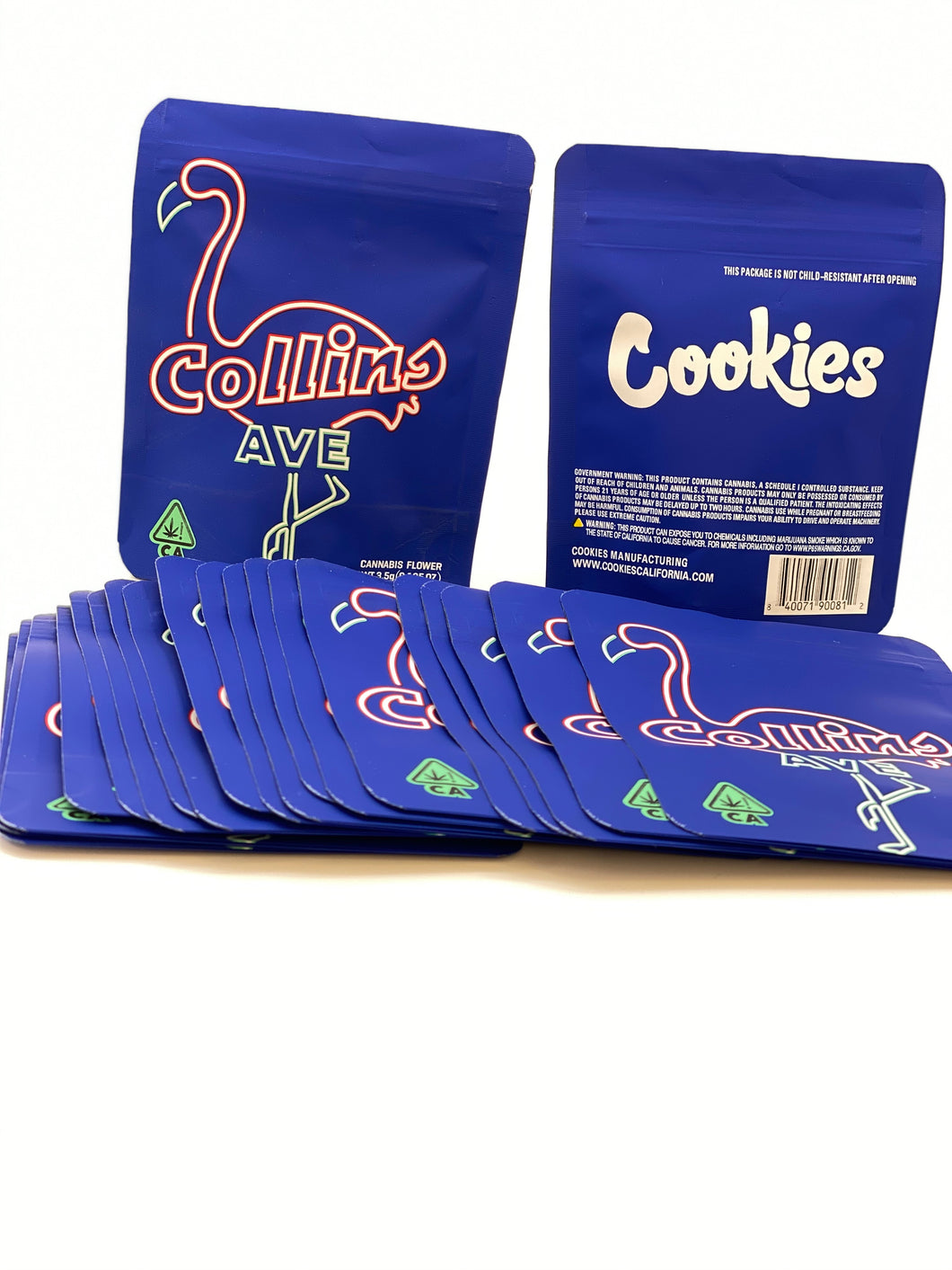 Collins Ave Cookies Empty Bags 3.5 gram