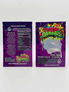 Dank Gummies Purple 3.5-gram Empty Bags