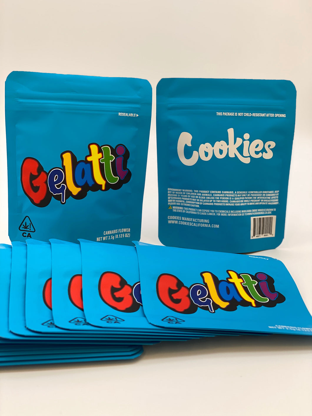 Gellatti Cookies Empty Bags 3.5 gram
