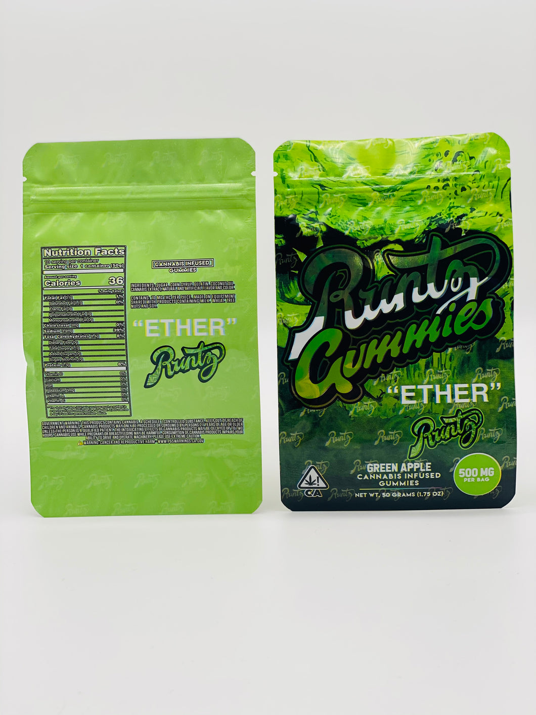 Runtz Gummies Ether Empty Bage 3.5 gram