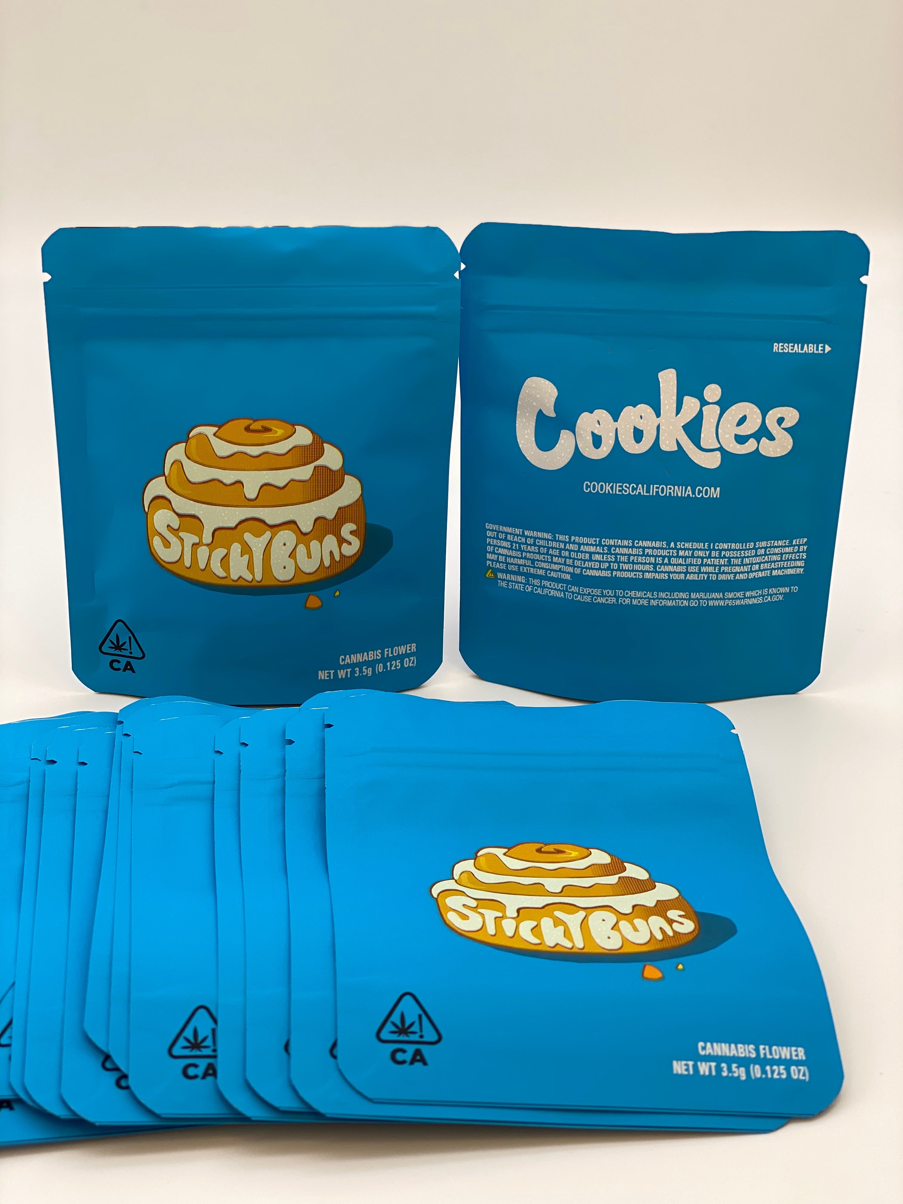 Sticky Buns Cookies Empty Bage 3.5 gram